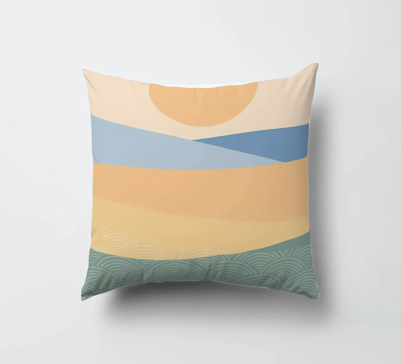 An Evening in Desert decorative cushion by James M Coyle