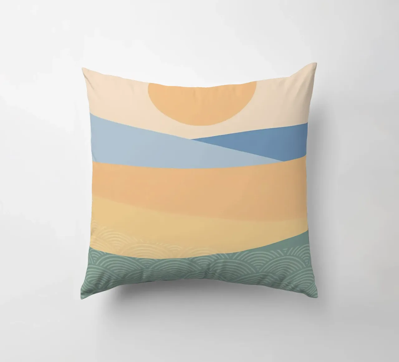 An Evening in Desert decorative cushion by James M Coyle