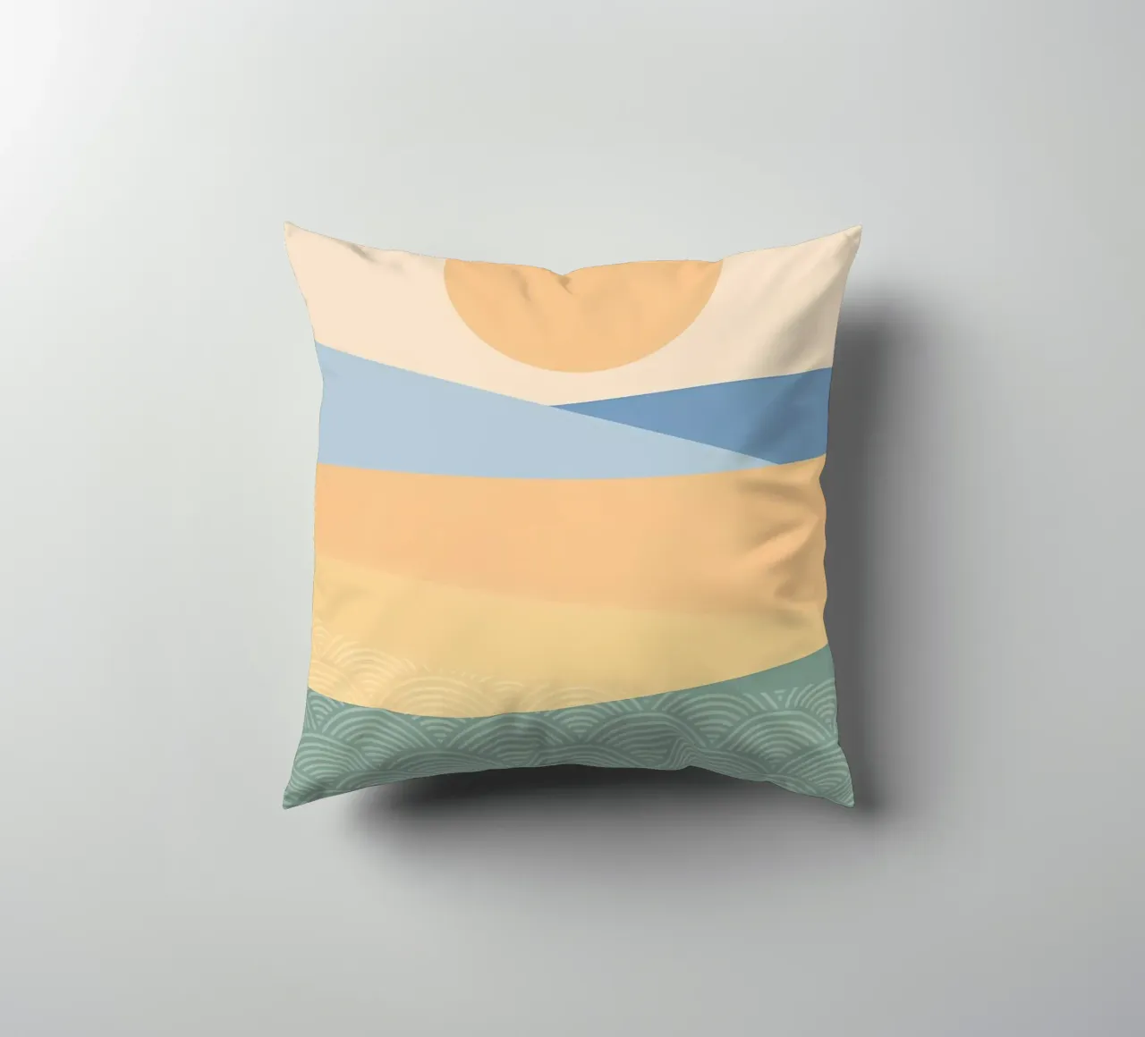 An Evening in Desert decorative cushion by James M Coyle