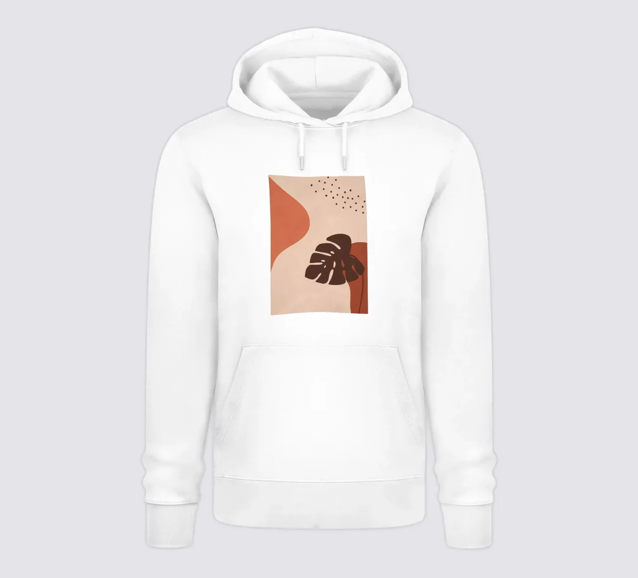 Abstrakte Kunst Monstera Hoodie von Rebecca Clark Wyrick