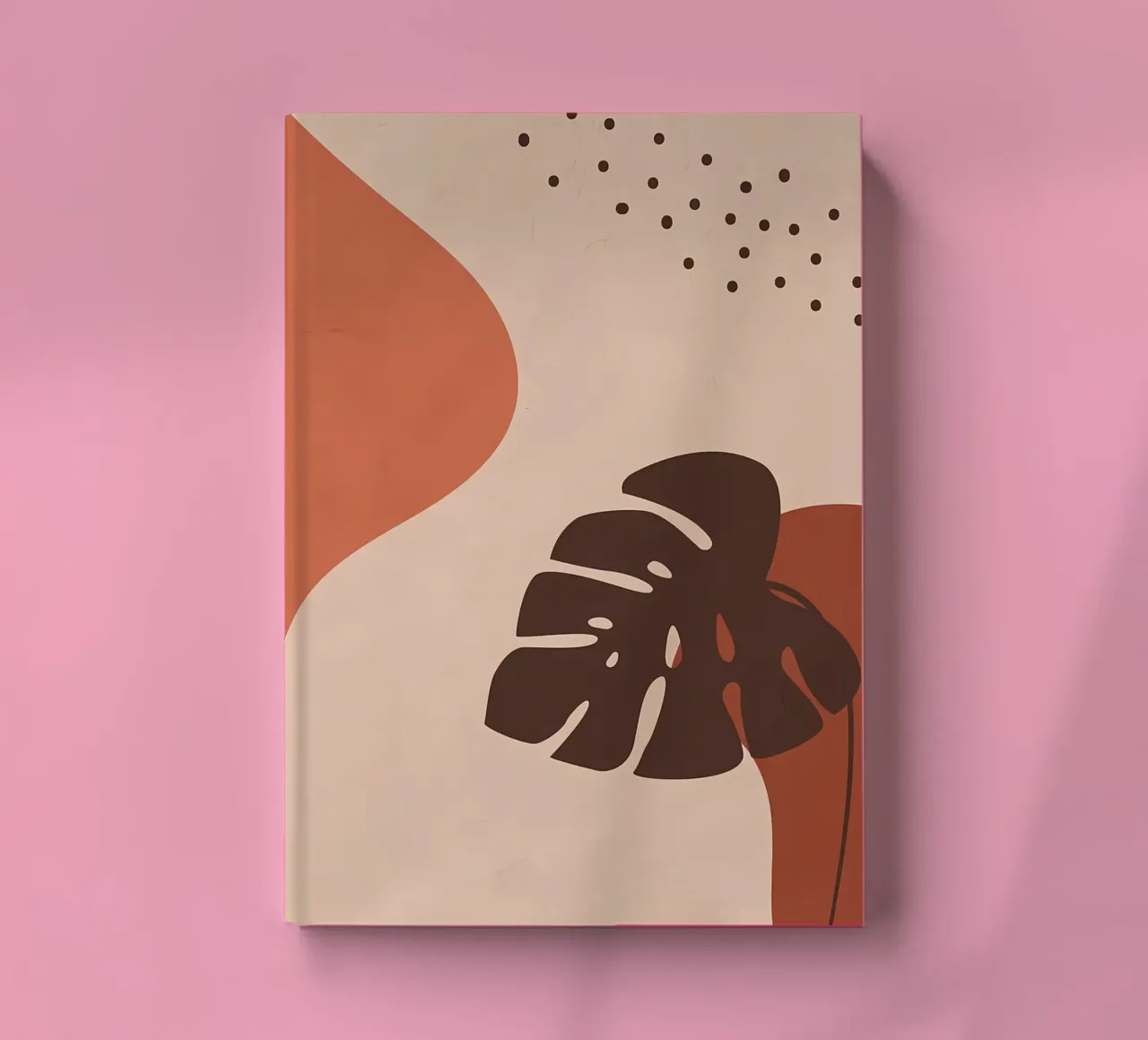 Abstract Art Monstera notebook by Rebecca Clark Wyrick