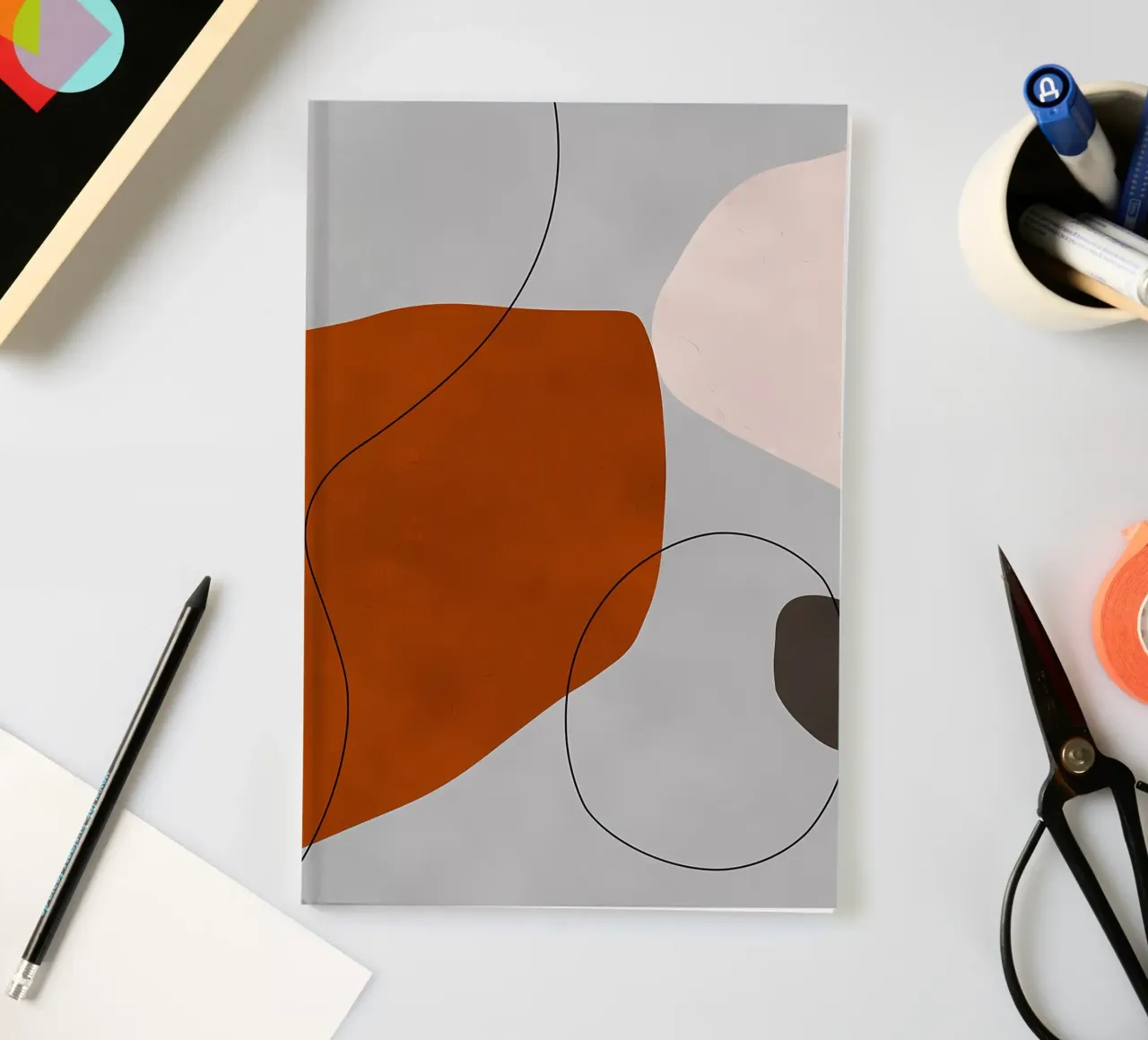 Abstrakter Kunstdruck Notizbuch von Rebecca Clark Wyrick