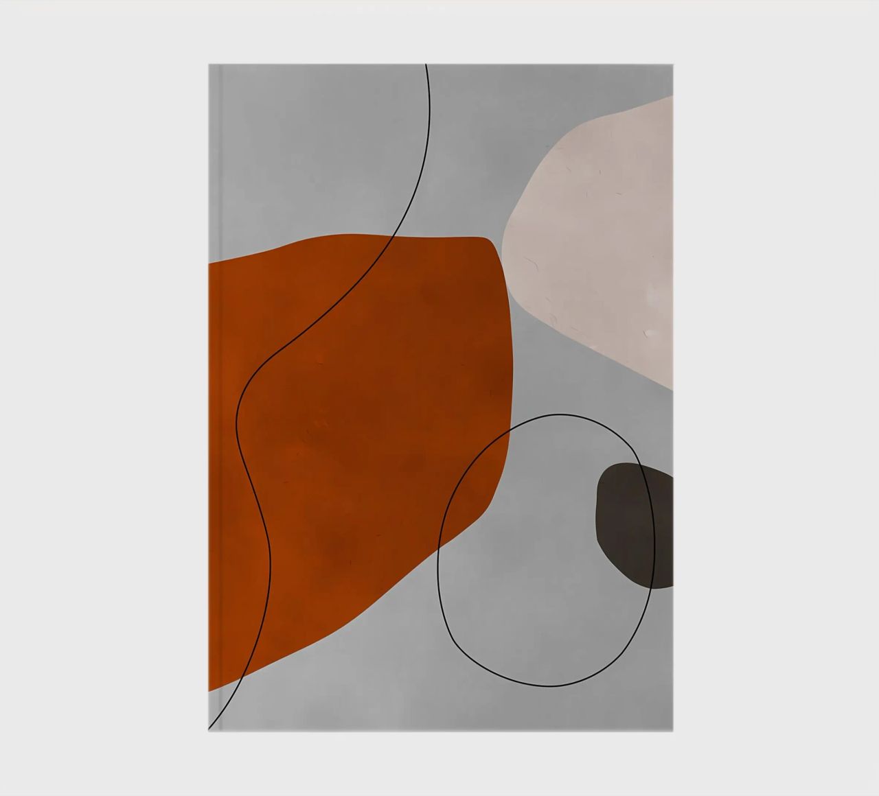 Abstract Art Print notebook by Rebecca Clark Wyrick