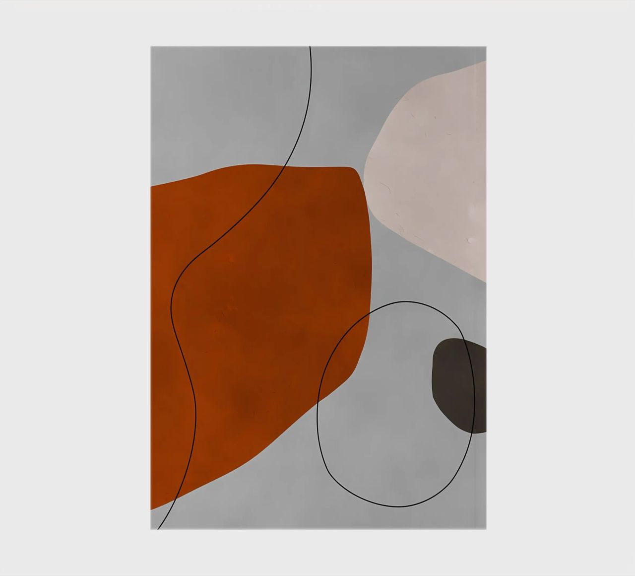 Abstract Art Print notebook by Rebecca Clark Wyrick