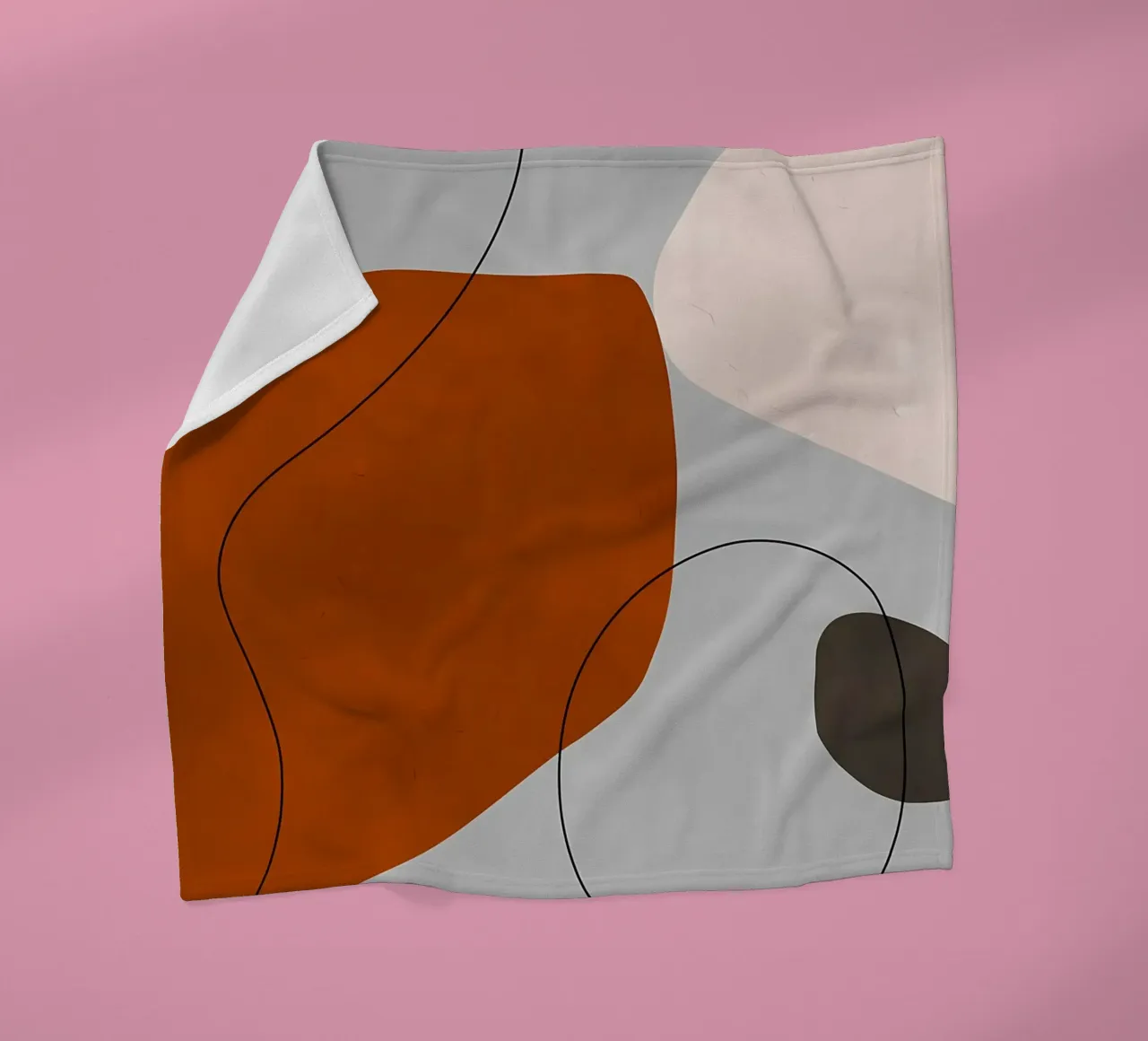 Stampa d'arte astratta coperta in pile da Rebecca Clark Wyrick