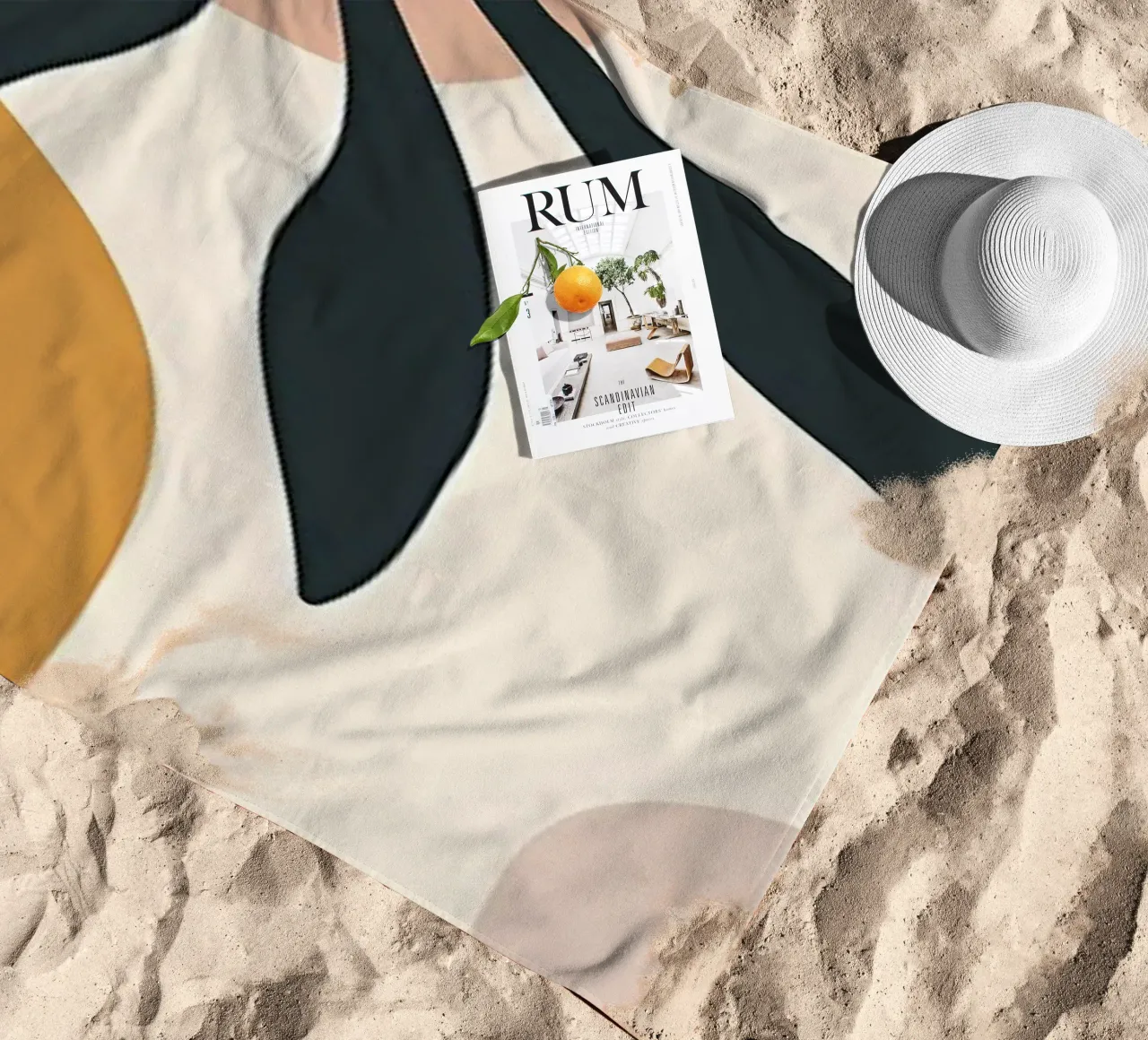 Foglia minimale telo mare da Rebecca Clark Wyrick