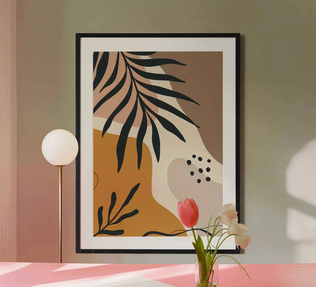 Minimal Leaf poster by Rebecca Clark Wyrick