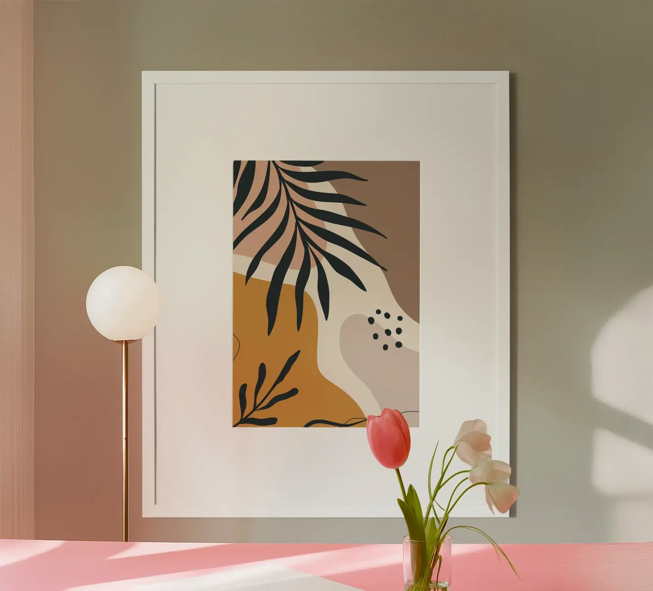 Minimal Leaf poster by Rebecca Clark Wyrick