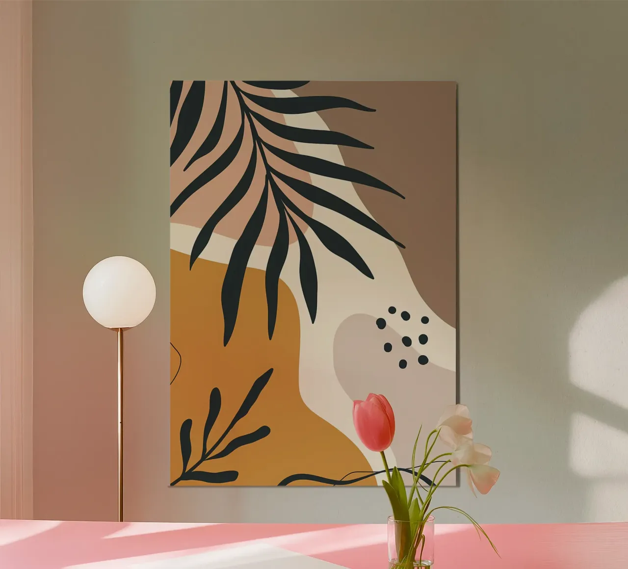 Minimal Leaf poster by Rebecca Clark Wyrick