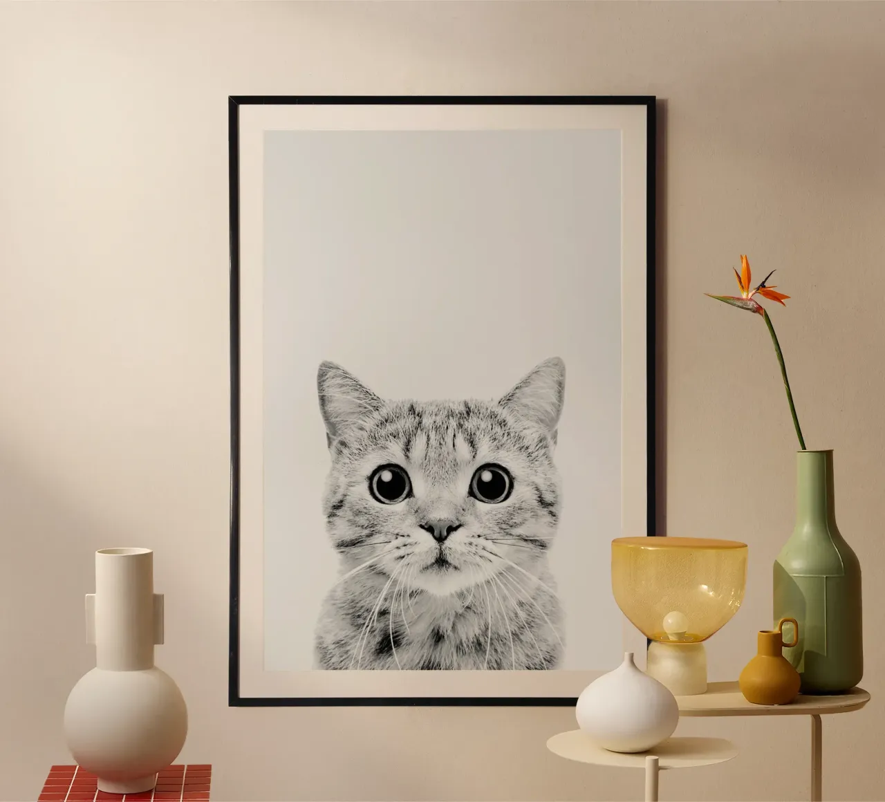 Kitten Classic poster con telaio in plastica da Paws & Claws