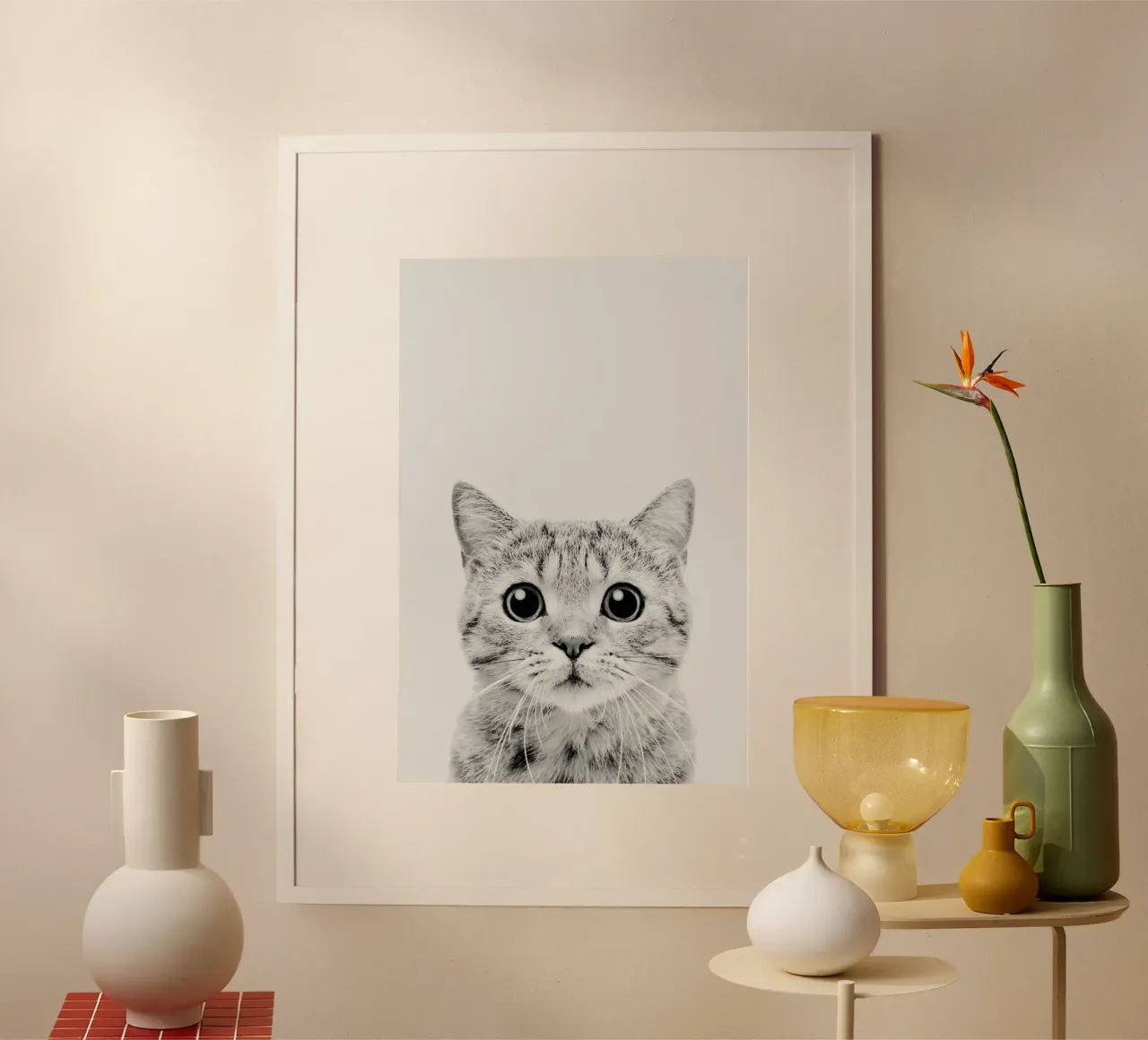 Kitten Classic poster con telaio in plastica da Paws & Claws