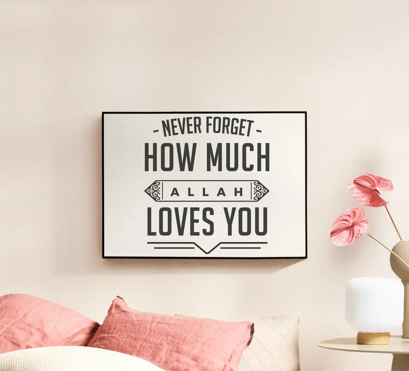 Allah loves you plexiglass da Albert S Jacob