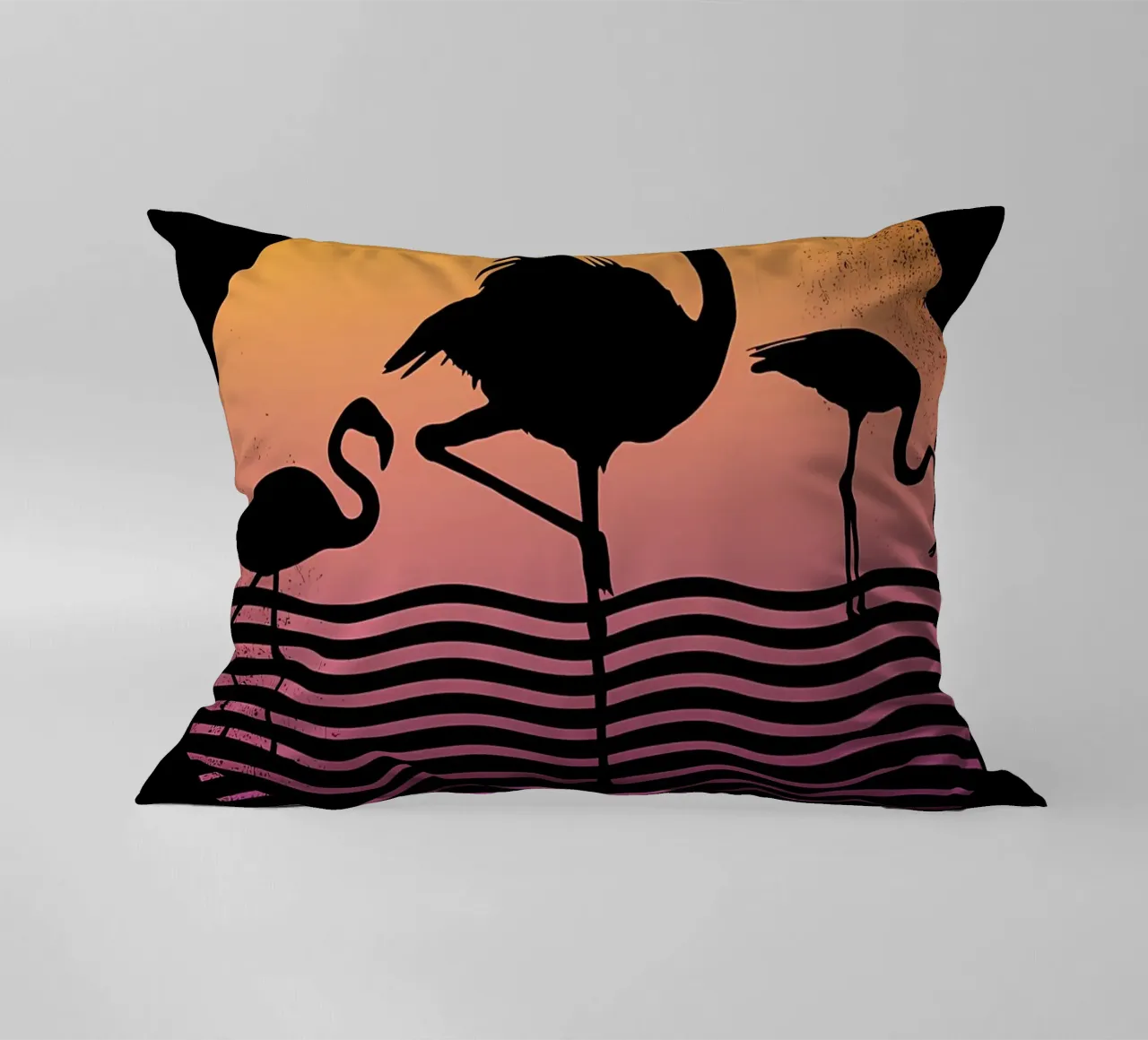 Flamingo Sunset cuscino da James M Coyle