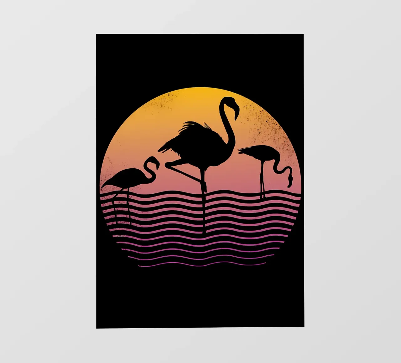 Flamingo-Sonnenuntergang Fototapete von James M Coyle