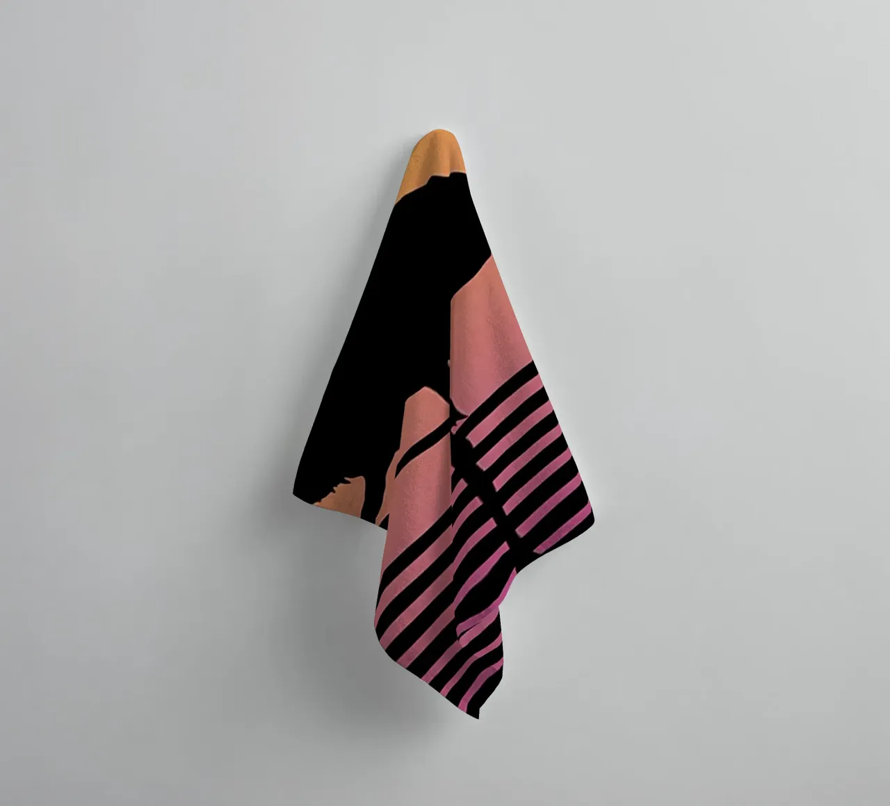 Flamingo Sunset towel by James M Coyle