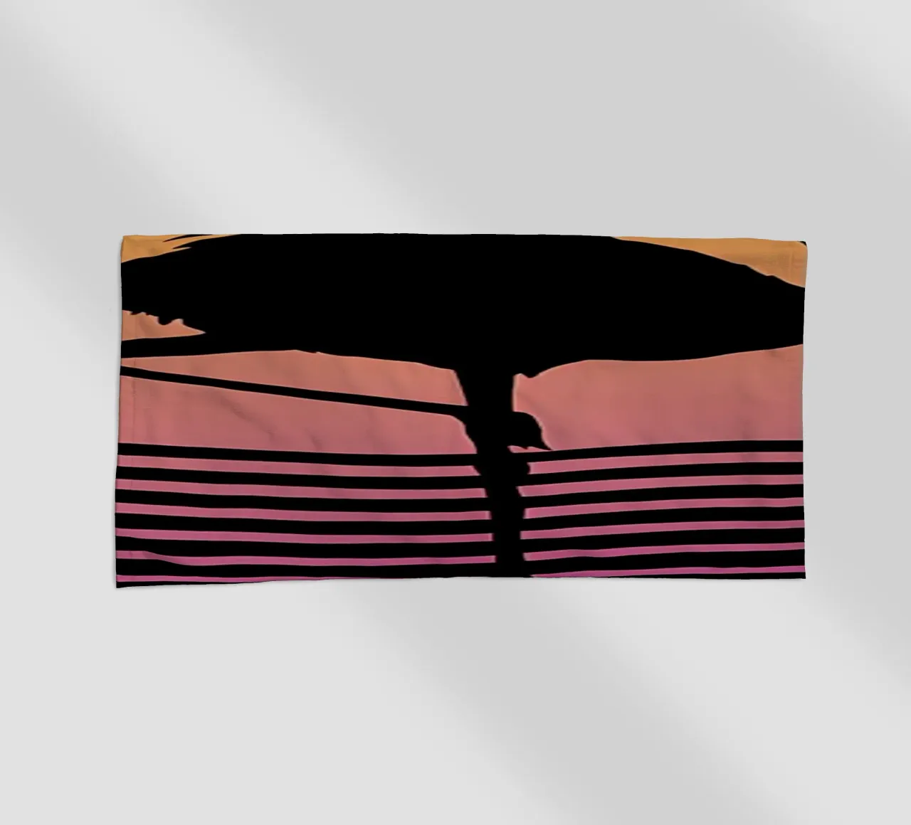 Flamingo Sunset telo mare da James M Coyle