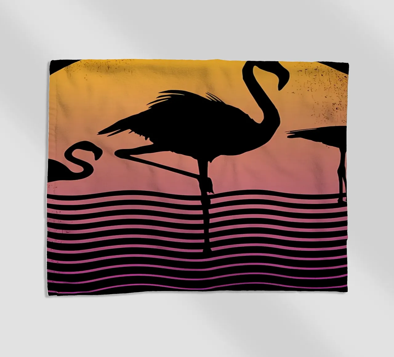 Flamingo Sunset telo mare da James M Coyle