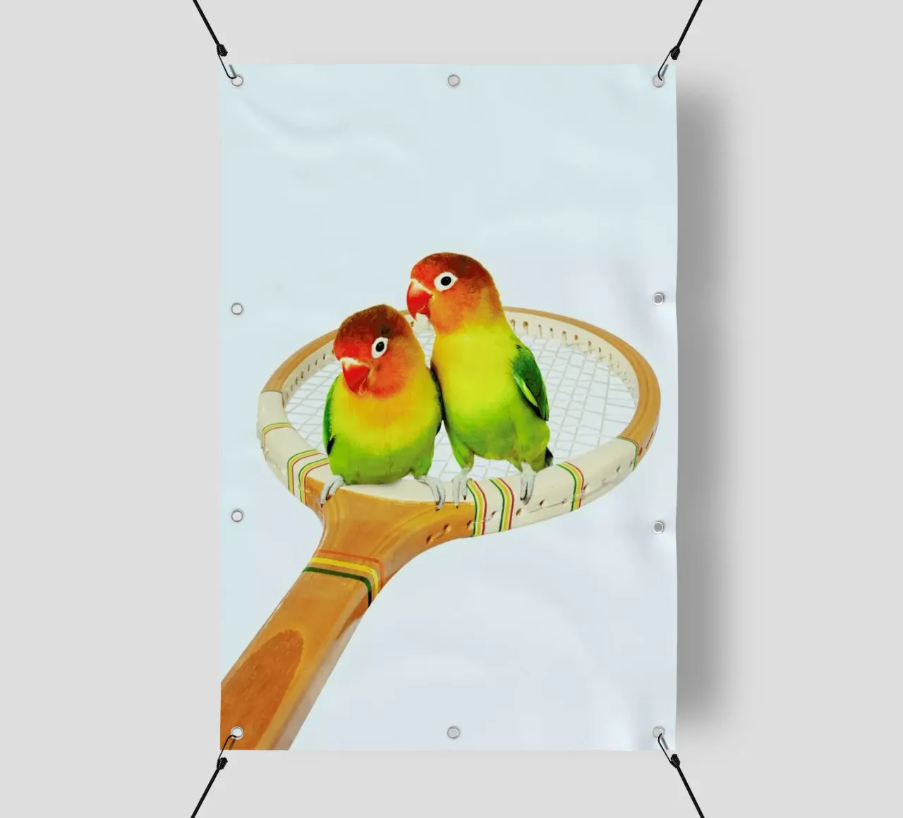 Retro Birds telo in pvc da Jonas Loose