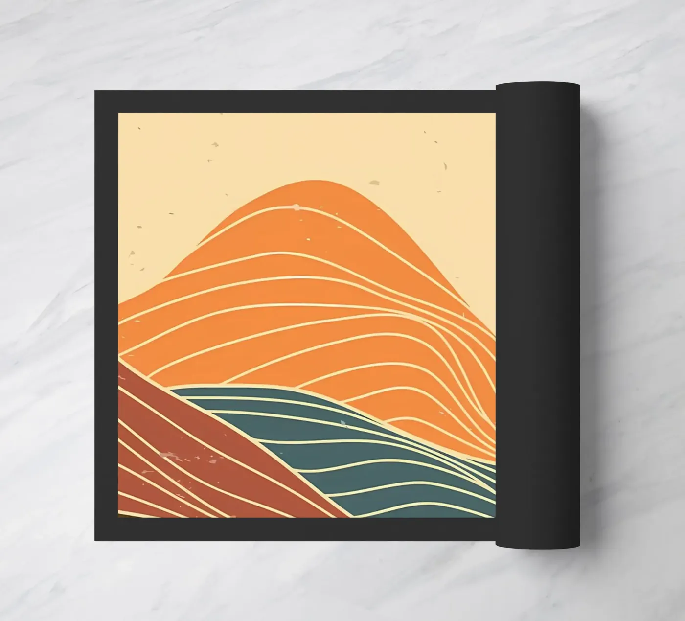 Mountain landscape doormat by James M Coyle