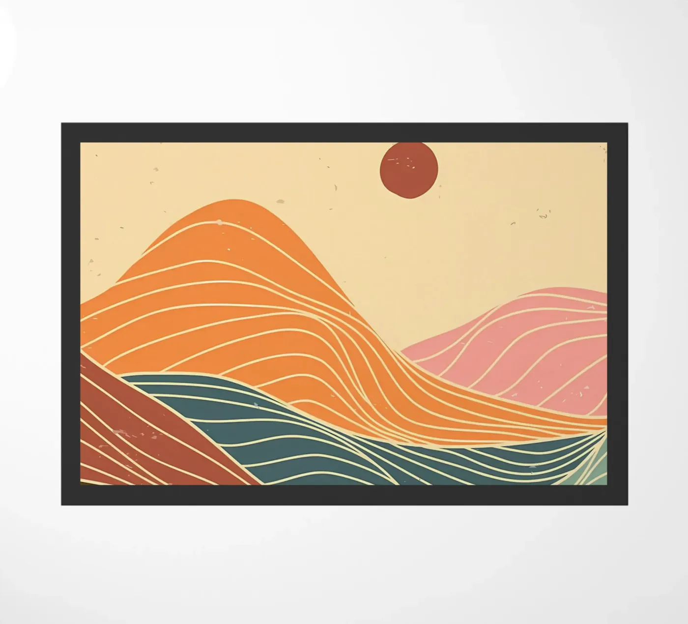 Mountain landscape doormat by James M Coyle