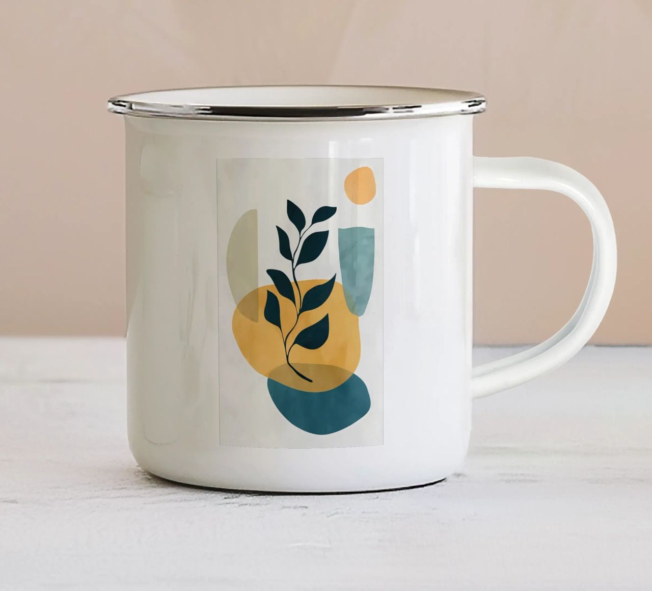 BOTANICA TROPICALE 13C tazza in smalto da Rebecca Clark Wyrick