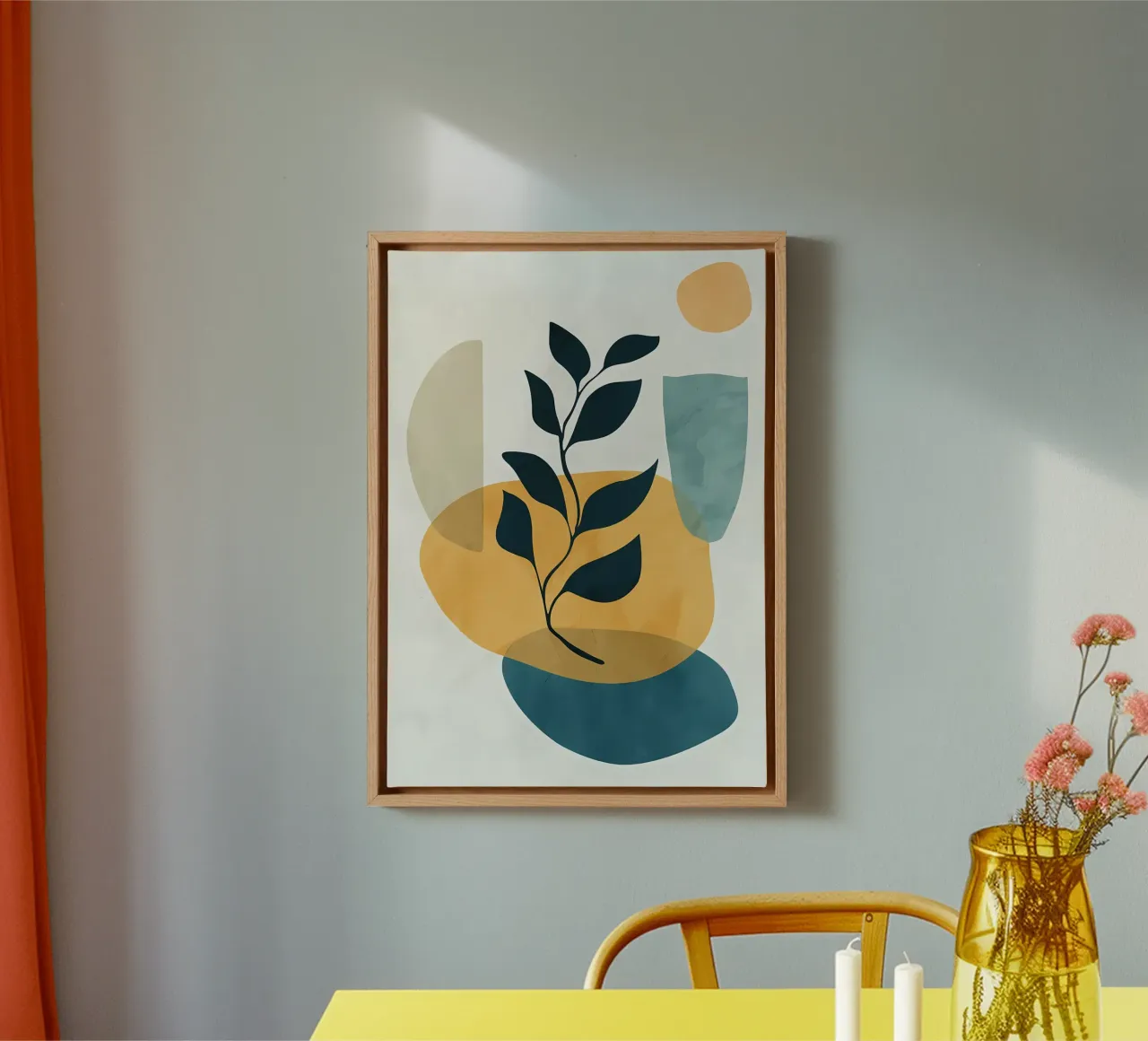 TROPISCH BOTANISCH 13C canvas met Baklijst van Rebecca Clark Wyrick