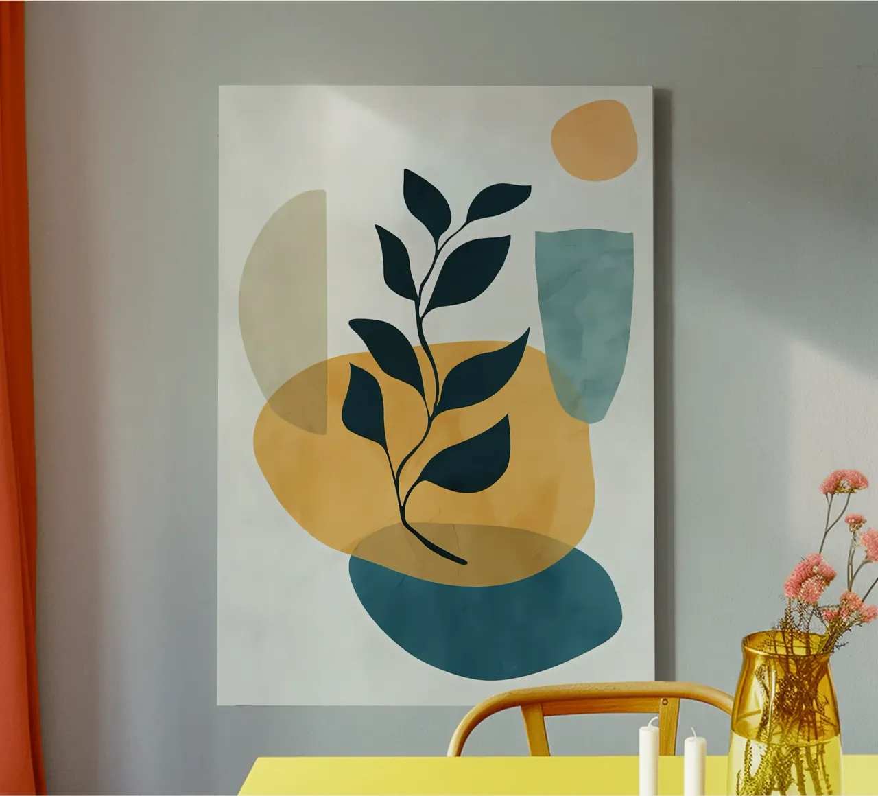 TROPISCH BOTANISCH 13C canvas met Baklijst van Rebecca Clark Wyrick