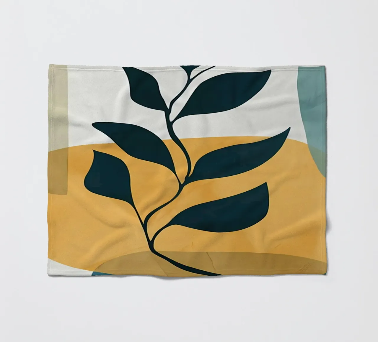 TROPICAL BOTANIC 13C fleece blanket by Rebecca Clark Wyrick