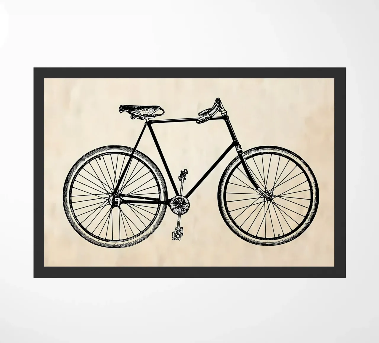 OUDE FIETS deurmat van Albert S Jacob