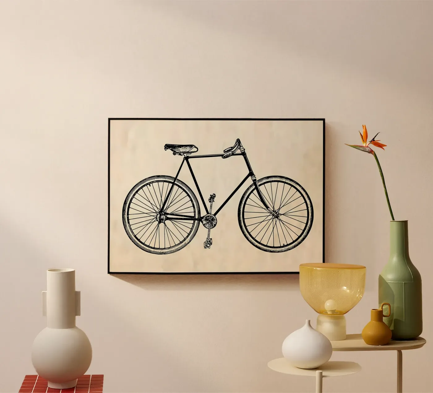 BICICLETTA D'EPOCA plexiglass da Albert S Jacob