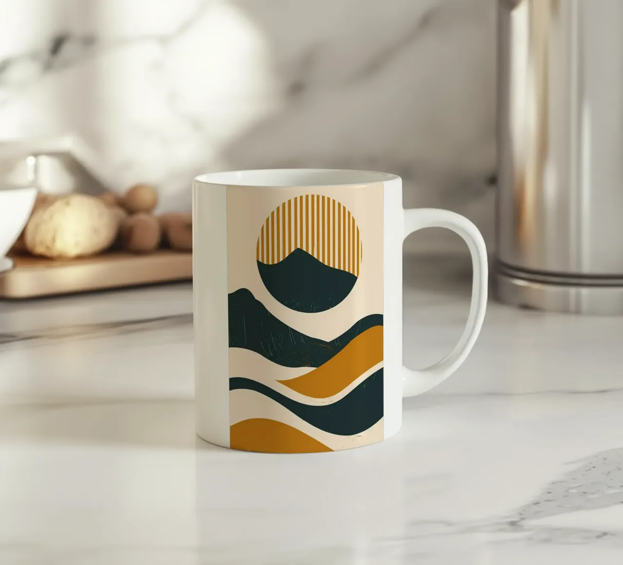 Paesaggio onirico del deserto tazza in ceramica da James M Coyle