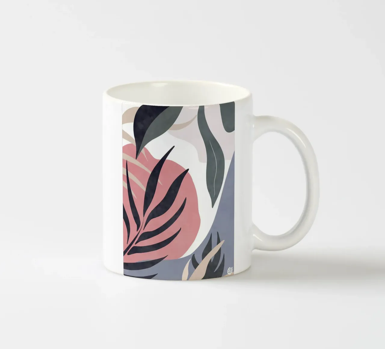 Peaceful Botanical ceramic mug by Rebecca Clark Wyrick