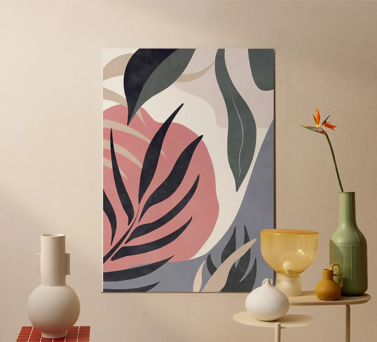 Botanica pacifica poster con telaio in alluminio da Rebecca Clark Wyrick