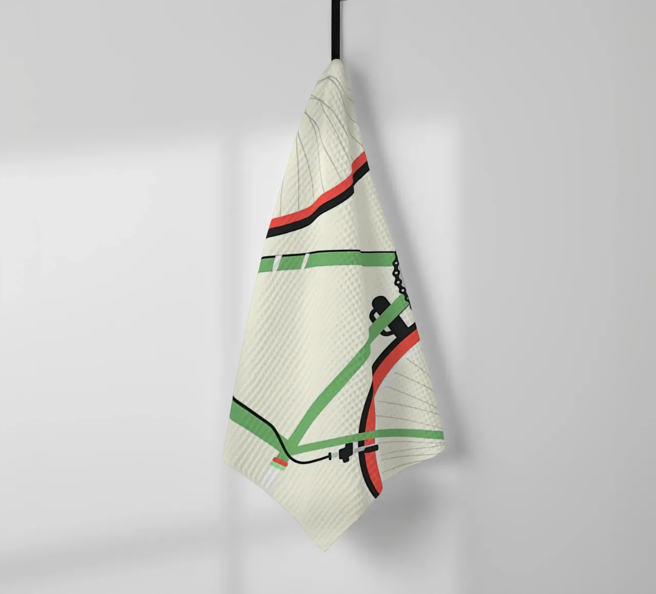 Bicicletta verde Illustrazione bicicletta da corsa canovaccio da cucina da Albert S Jacob