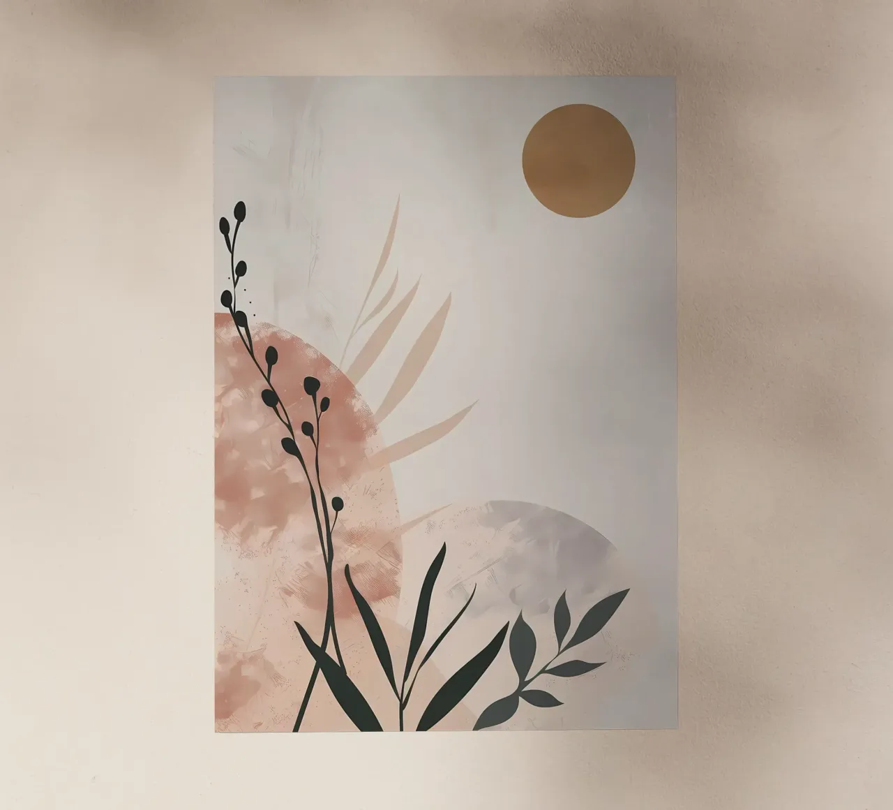 Floreale botanico astratto pellicola backlit da Rebecca Clark Wyrick