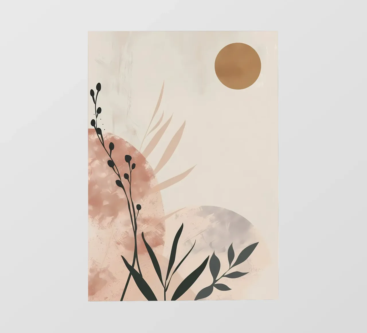 Floreale botanico astratto pellicola backlit da Rebecca Clark Wyrick