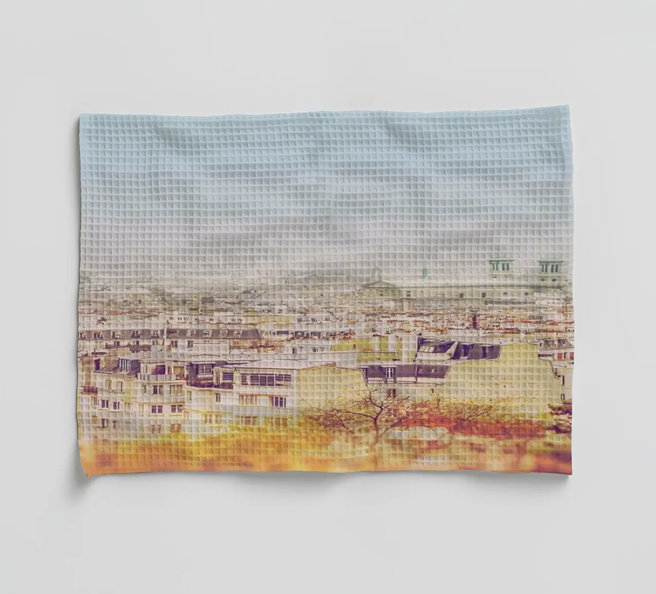 The Roof of Paris tea towel by JaySan Studio