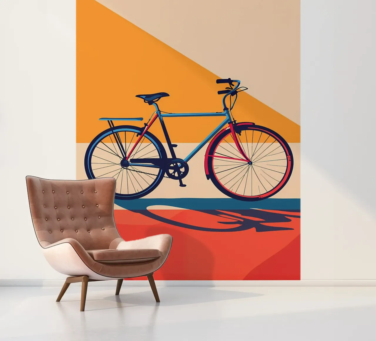 Vélo d'époque papier peint photo de Albert S Jacob