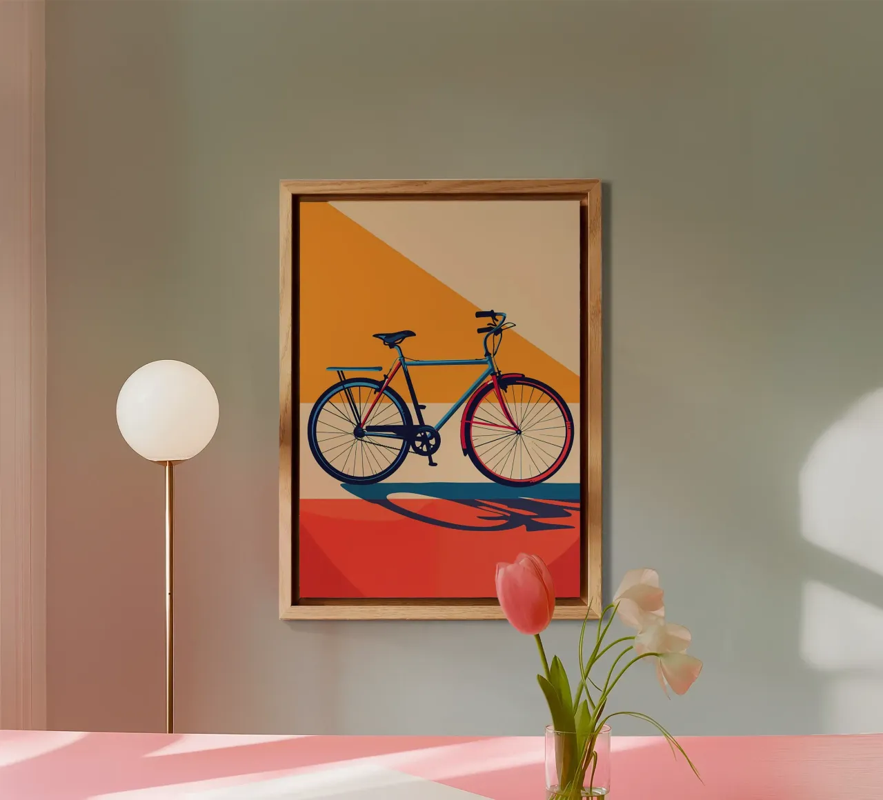 Oldtimer-Fahrrad Forex-Platte von Albert S Jacob