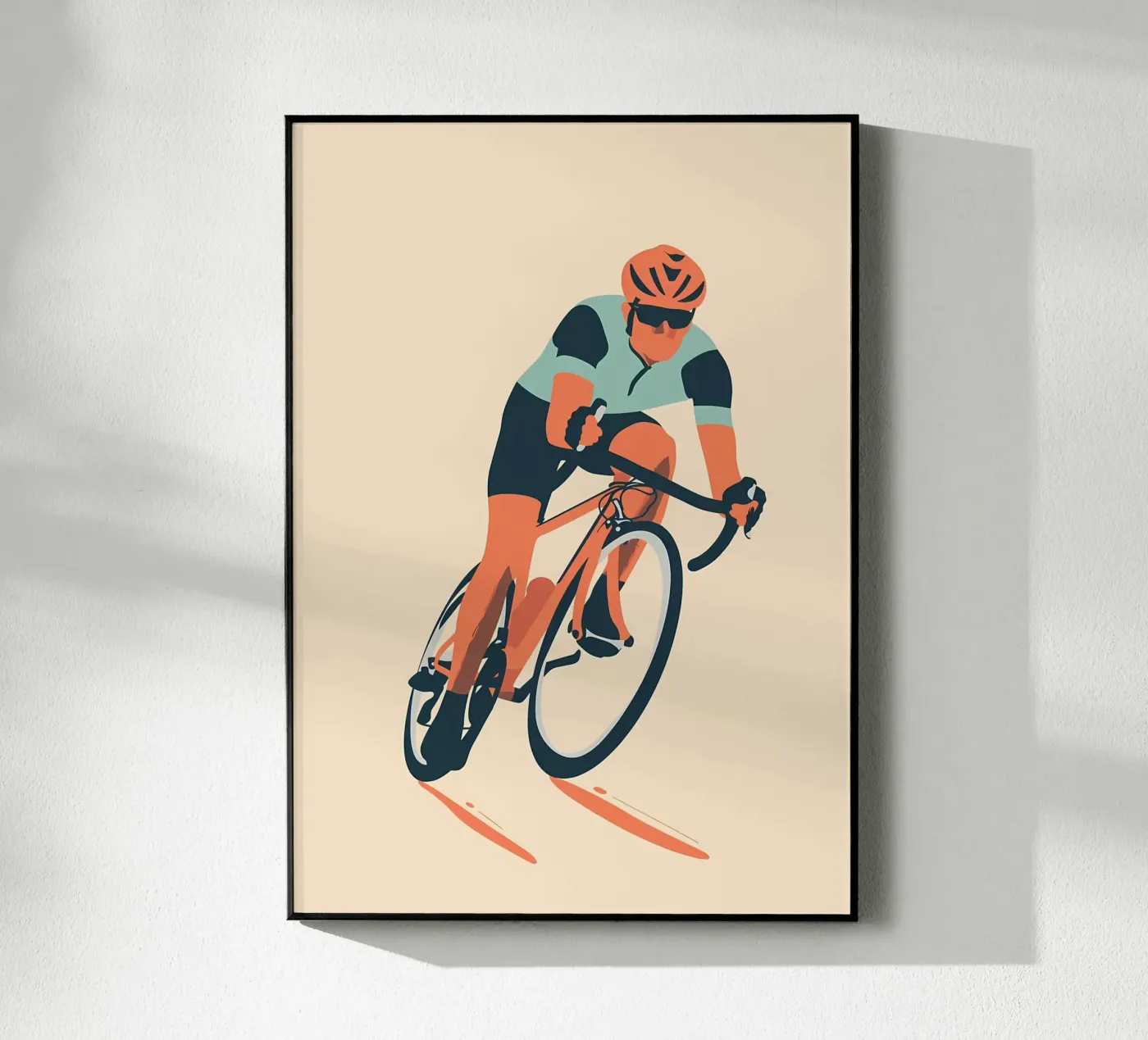 Ciclista minimalista plexiglass da Albert S Jacob