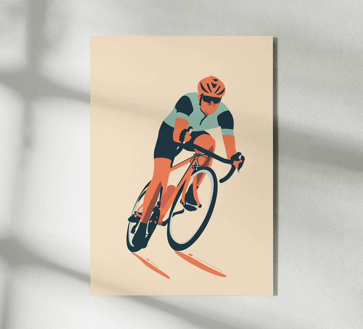 Ciclista minimalista plexiglass da Albert S Jacob