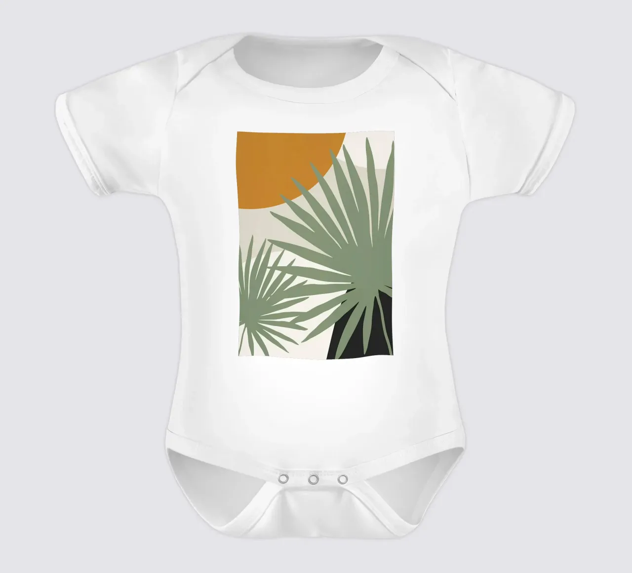 Minimalista floreale 38 body neonato maniche corte da Rebecca Clark Wyrick