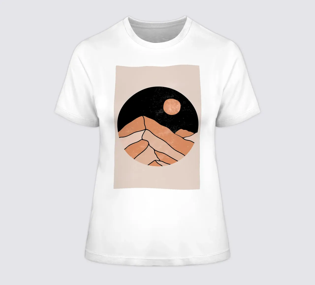 Minimal Mountain Frauen T-Shirt von James M Coyle
