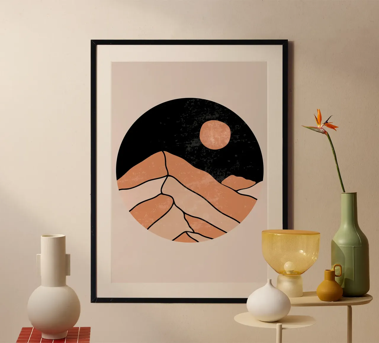 Minimal Mountain Poster von James M Coyle