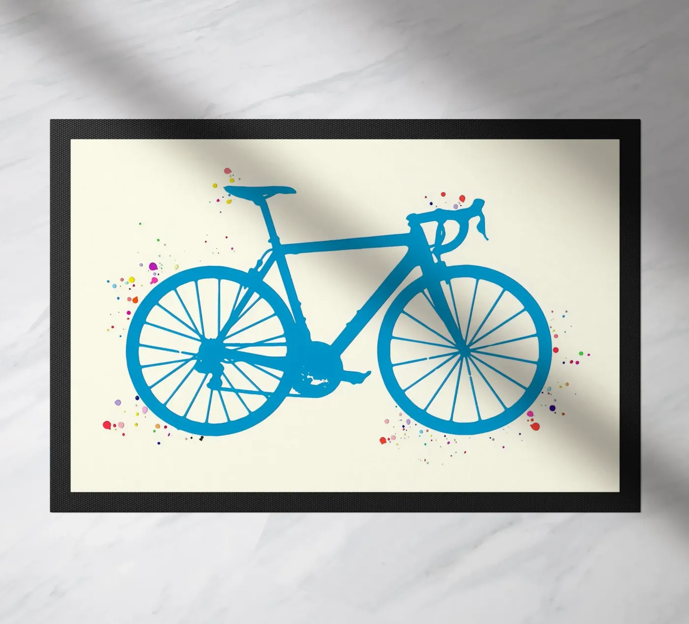 Racefiets deurmat van Albert S Jacob