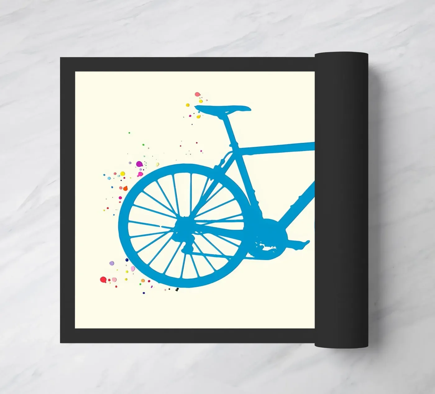 Racefiets deurmat van Albert S Jacob