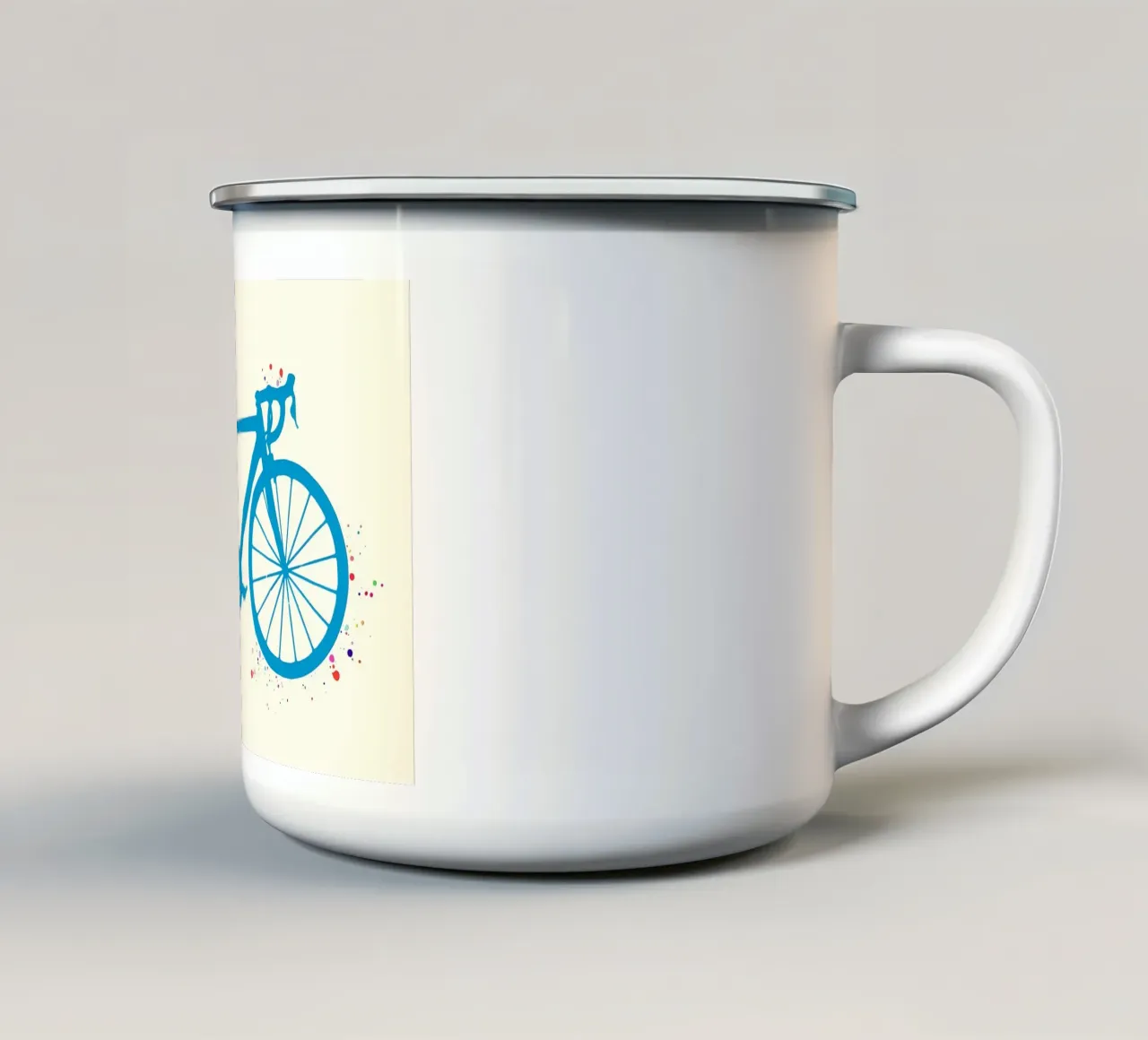 Bicicletta da strada tazza in smalto da Albert S Jacob
