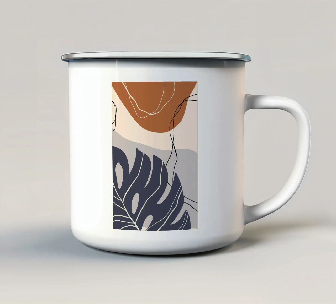 Tropicale tazza in smalto da Rebecca Clark Wyrick
