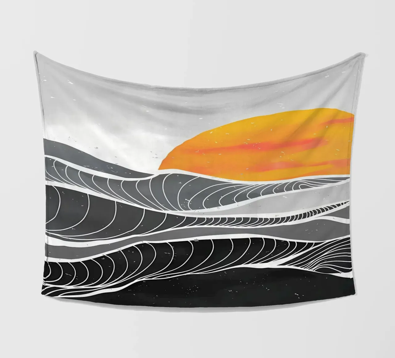 Ocean wave art paint fleece blanket by James M Coyle