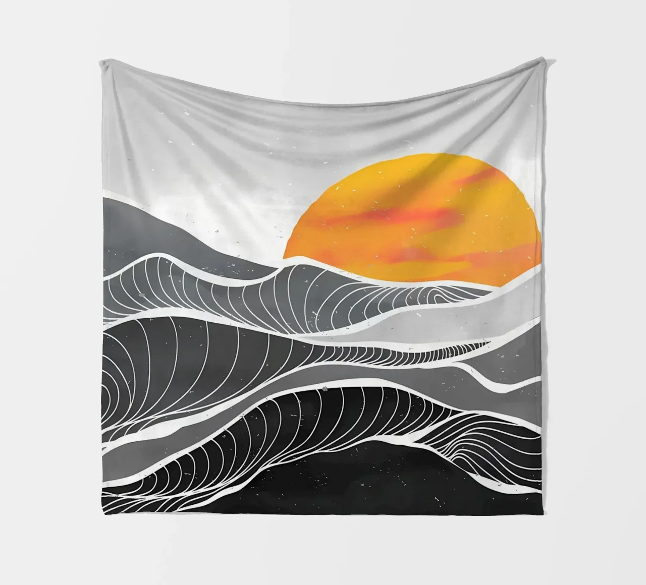 Ocean wave art paint fleece blanket by James M Coyle